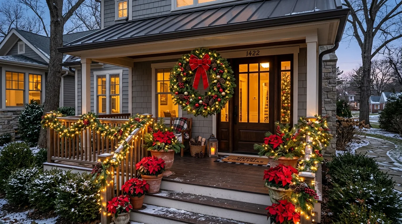 10 Christmas Porch Decorating Ideas for the Holidays